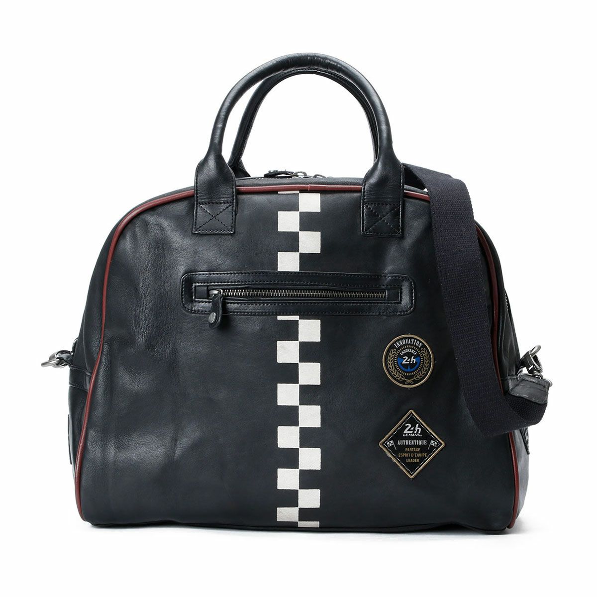 CLASSIC LEGEND MOTORS｜Le Mans 24h MICK ヘルメット レザーバッグ｜ボストンバッグ｜ブラック