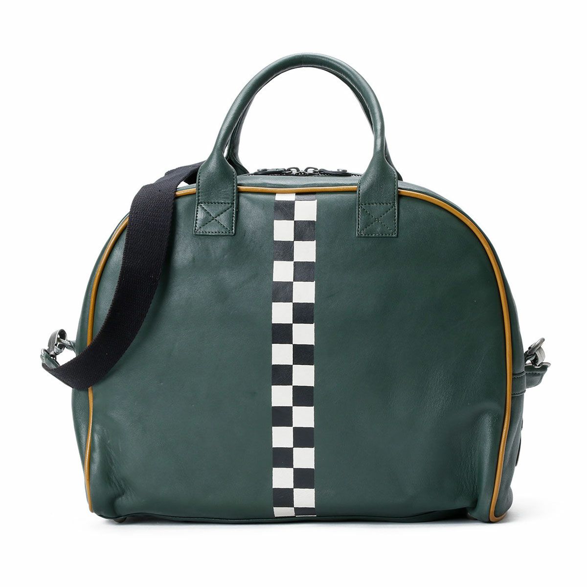 CLASSIC LEGEND MOTORS｜Le Mans 24h MICK ヘルメット レザーバッグ｜ボストンバッグ｜グリーン