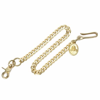 MOS ウォレットチェーン ステンレス ウォレットチェーン 重厚リンクチェーン 2クリップ
