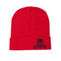 Dark｜ダブルニット｜帽子｜レッド