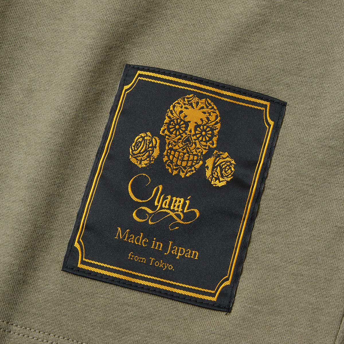 Dark｜CORDURA ライダース ヘビーオンス ベーシックTシャツ｜オリーブ