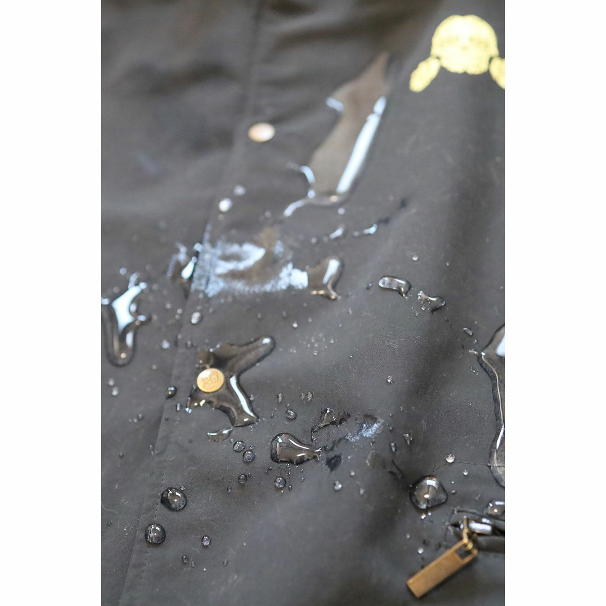 Dark｜防水バイカーコーチジャケット｜ファブリック｜ブラック｜