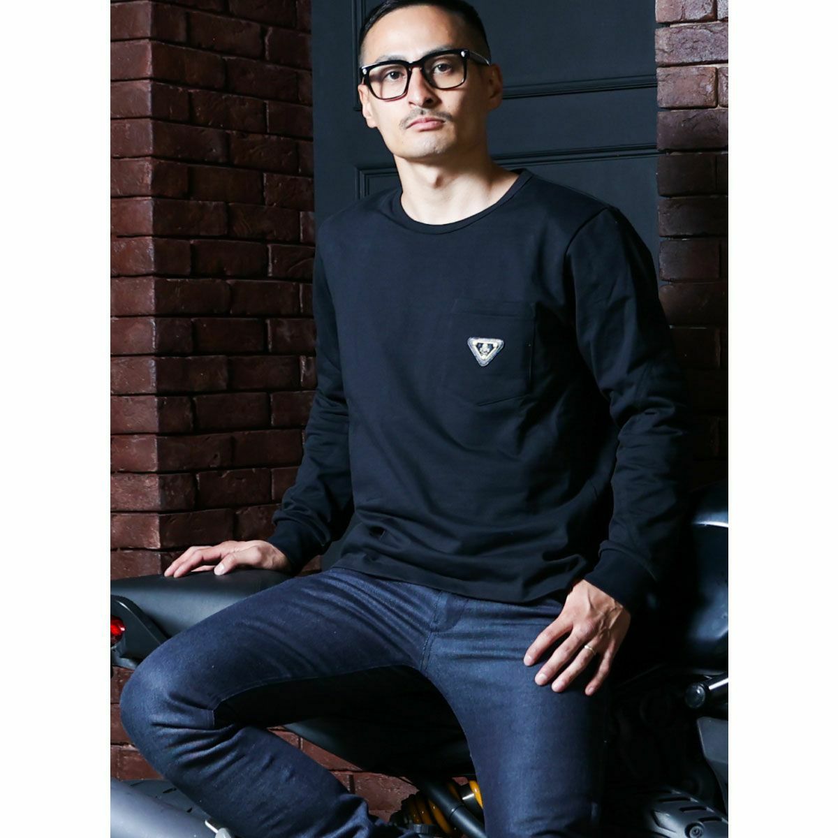 Dark｜CORDURA バイカーロングTシャツ-FY2024｜ロングスリーブ｜ブラック