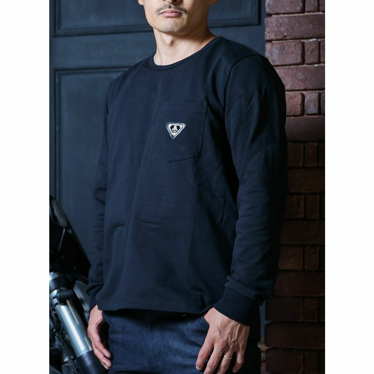 Dark｜CORDURA バイカーロングTシャツ-FY2024｜ロングスリーブ｜ブラック