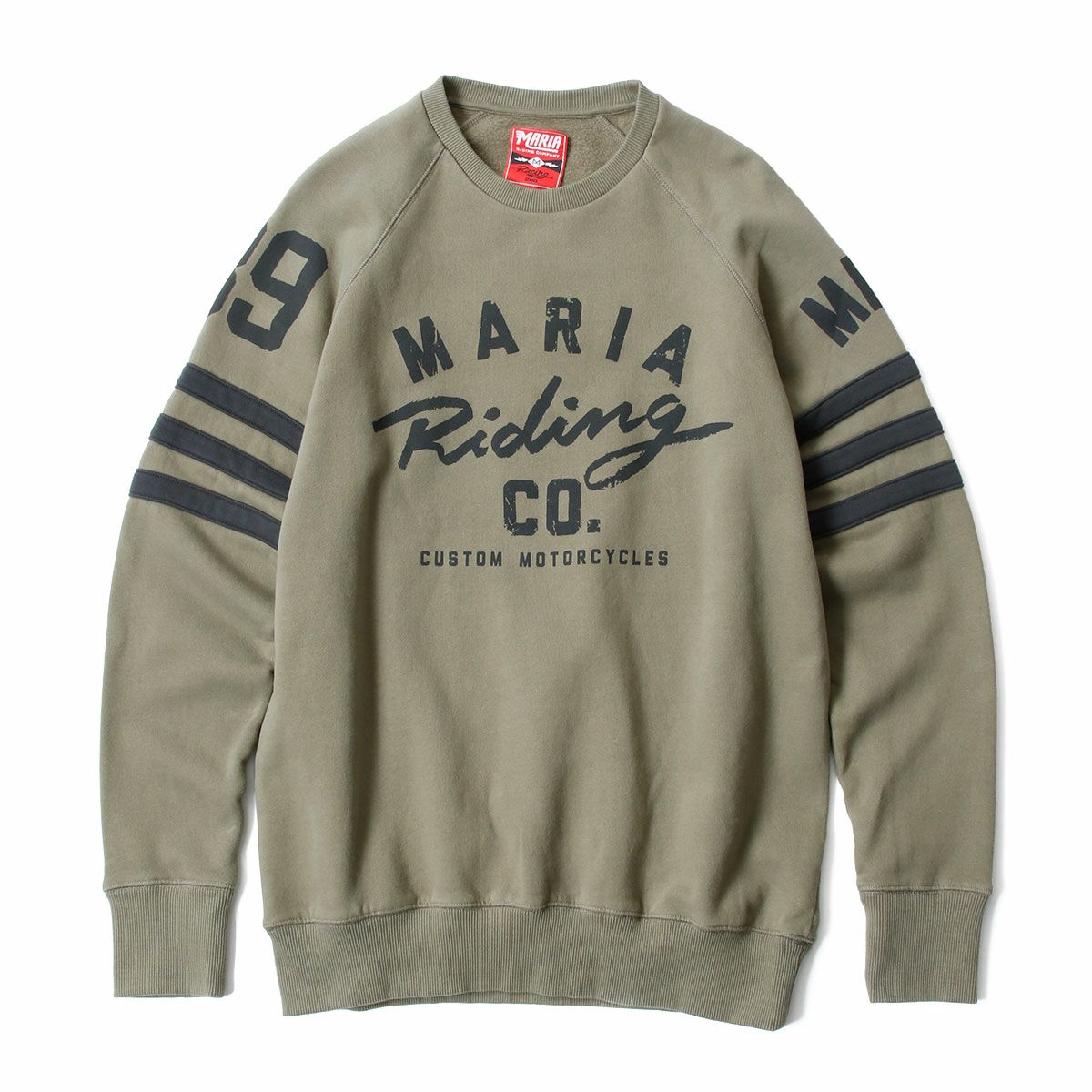 Maria Riding Company｜スペード スウェットシャツ｜アーミーグリーン