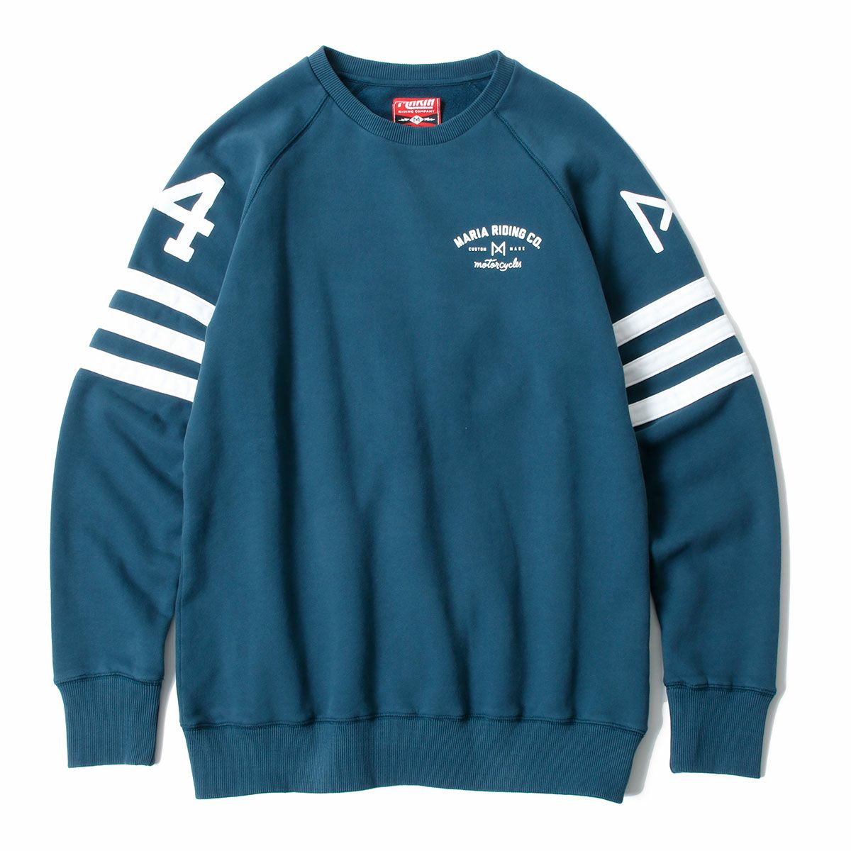 Maria Riding Company｜スペード スウェットシャツ｜ぺトロールブルー