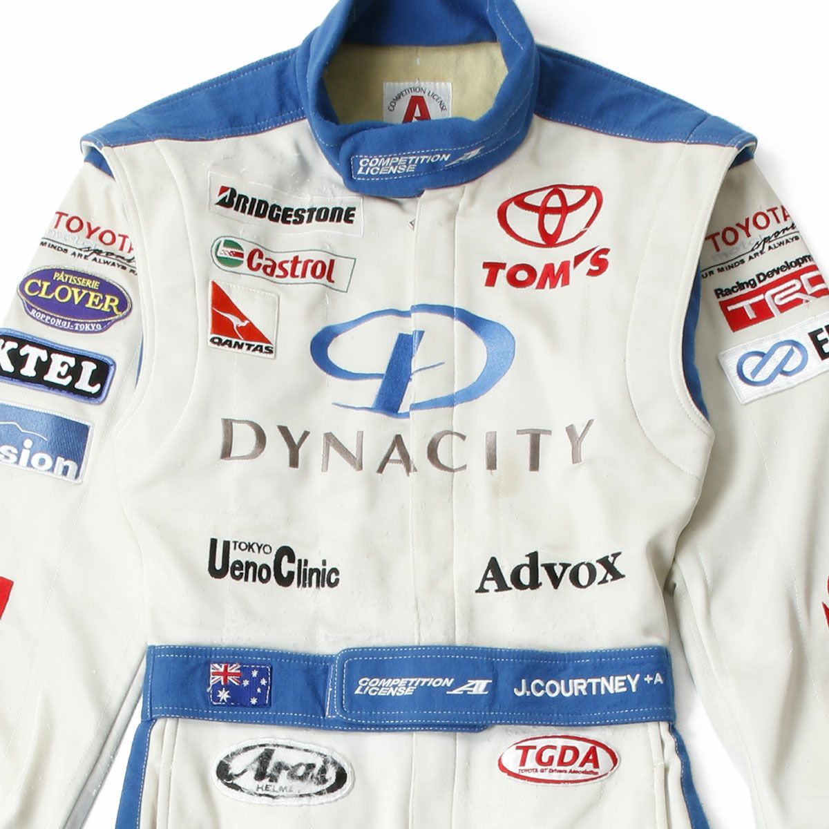 TOM’S｜2005年 SUPER GT ジェームス・コートニー選手着用 レーシングスーツ｜アウター