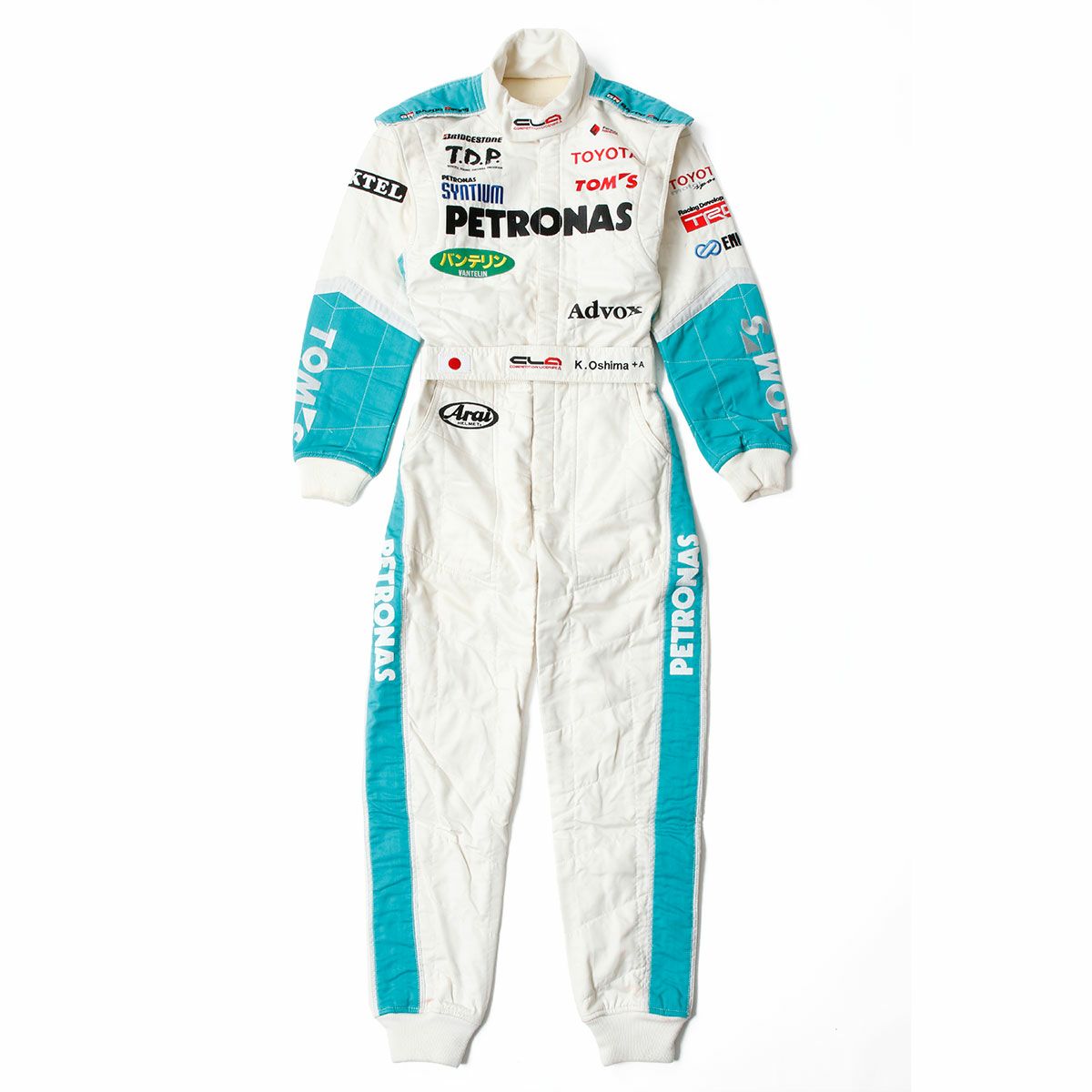 TOM’S｜2010年 フォーミュラ ニッポン 大嶋和也選手着用 レーシングスーツ｜アウター