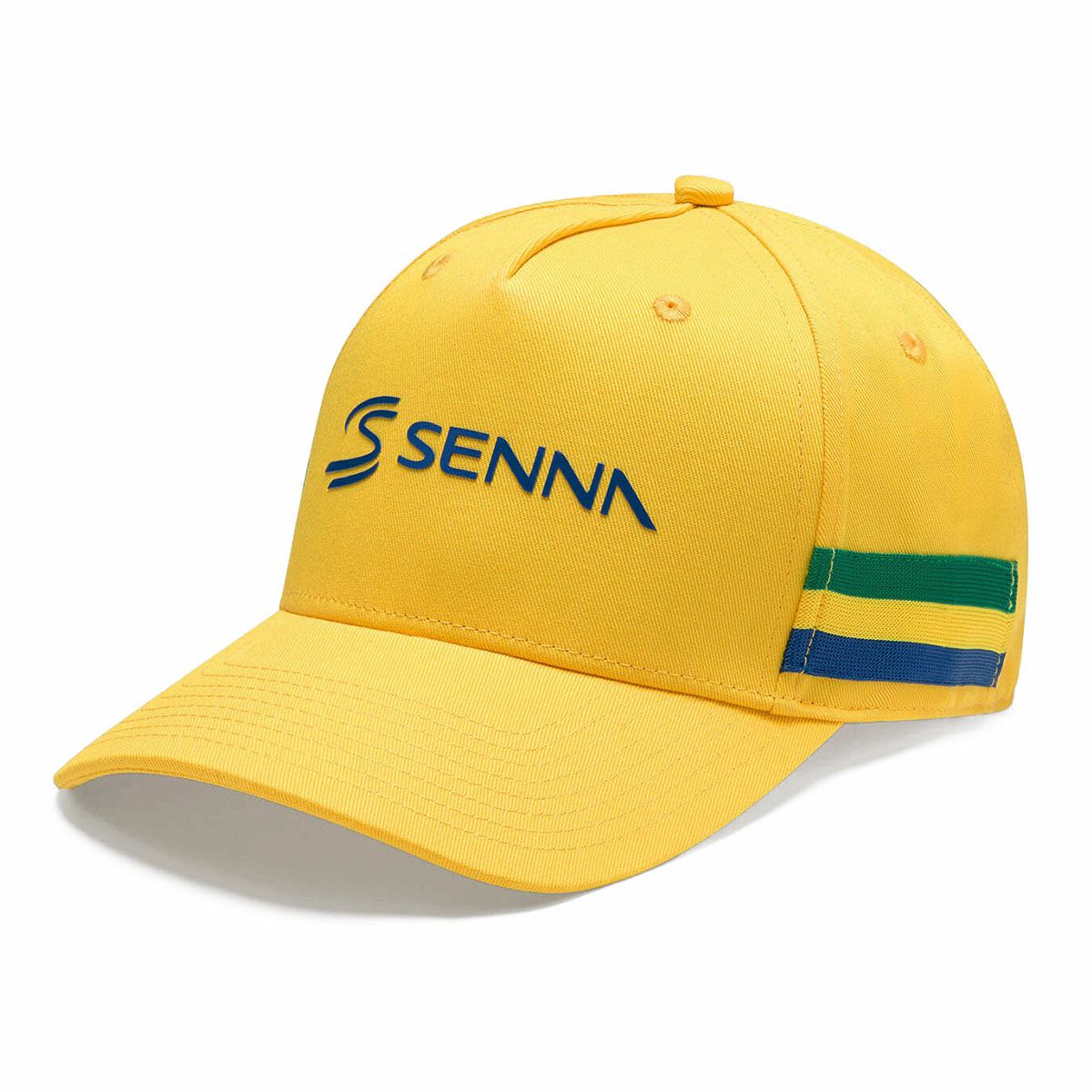 AyrtonSenna｜アイルトン・セナ ストライプ キャップ｜帽子｜イエロー