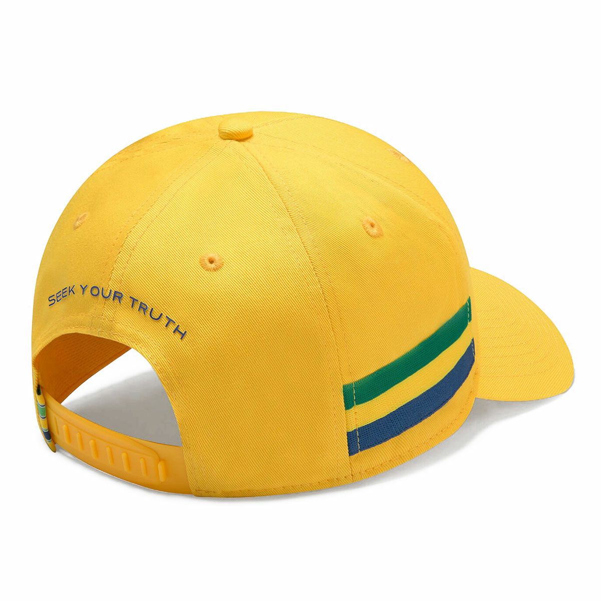 AyrtonSenna｜アイルトン・セナ ストライプ キャップ｜帽子｜イエロー
