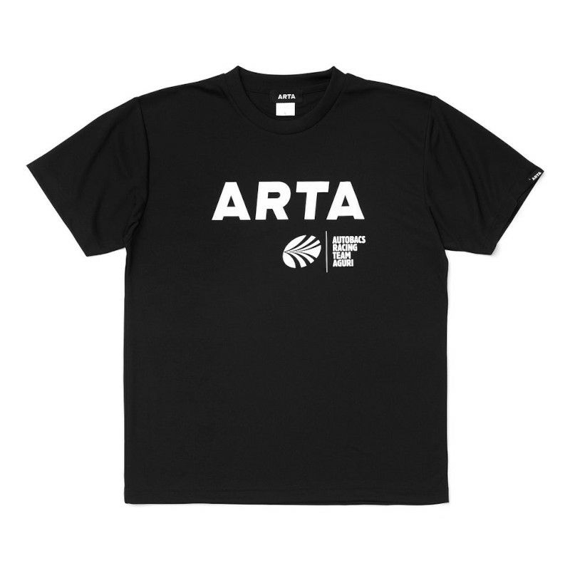 ARTA｜ARTA ＆ AUTOBACS ロゴ ドライ Tシャツ｜ブラック