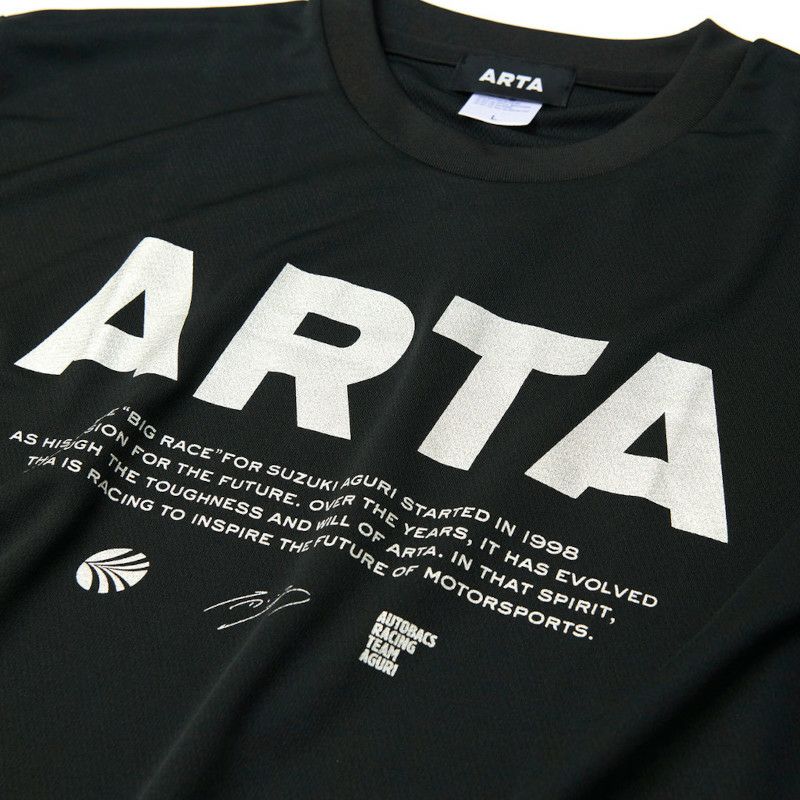 ARTA｜ARTA ＆ STATEMENT ロゴ ドライ Tシャツ｜ブラック