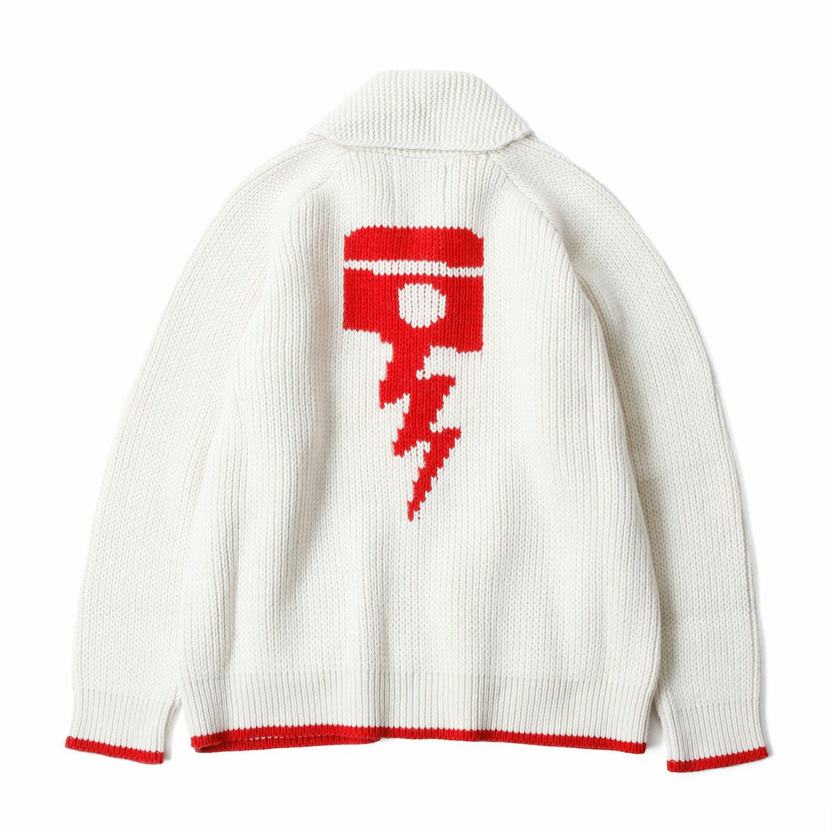 Deus Ex Machina｜ピストン ショール カーディガン｜ニット｜ダーティーホワイト