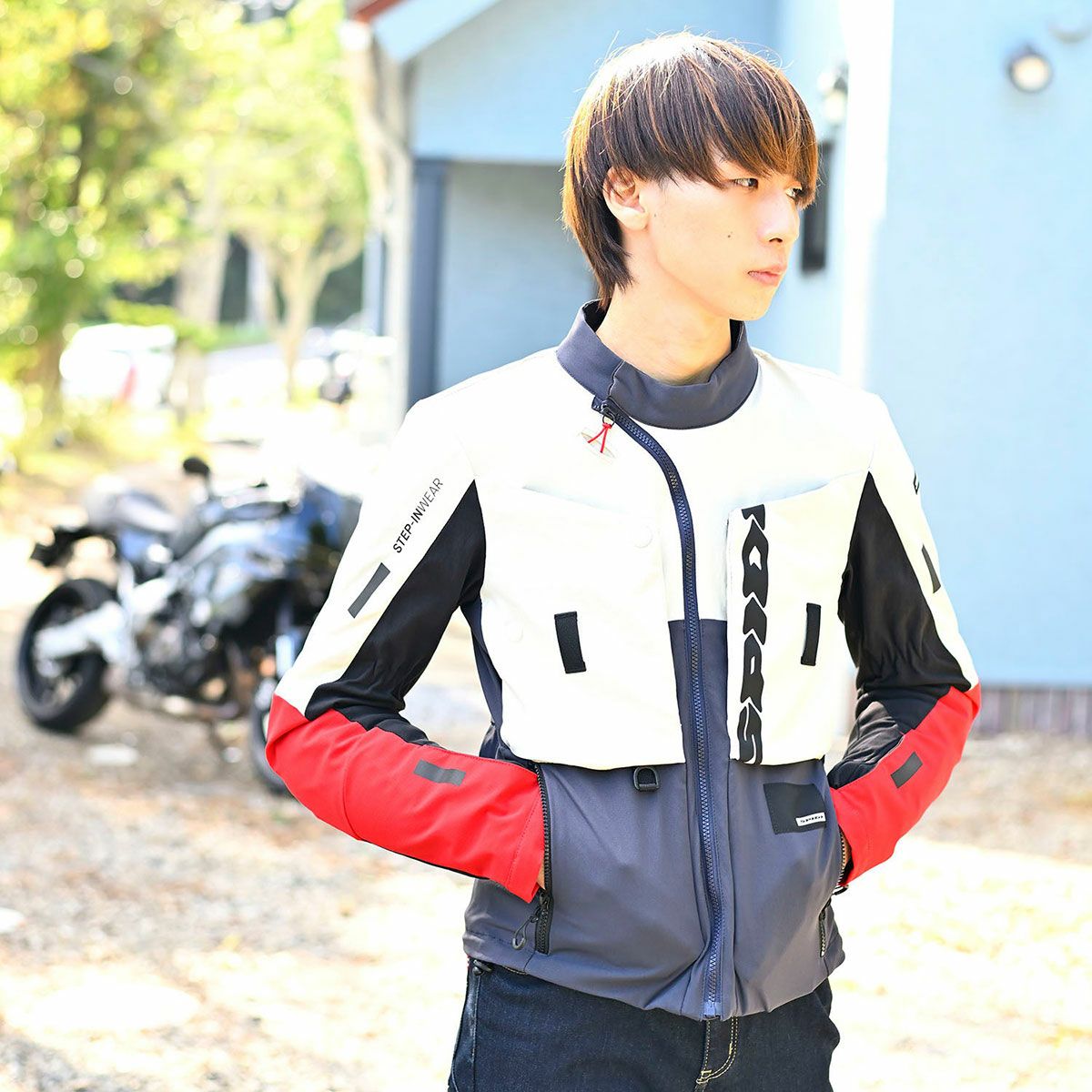 SPIDI｜フロンティア ジャケット｜ファブリック｜ミリタリー｜モデル着用｜モデル着用