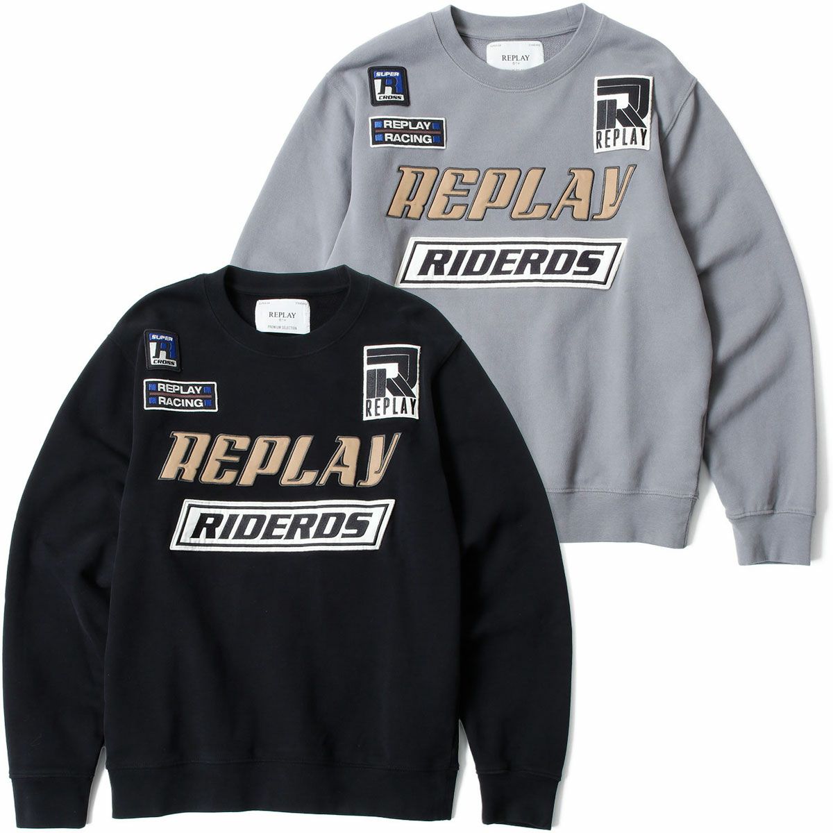 Replay｜ピーチハンド コットン フリース スウェット｜