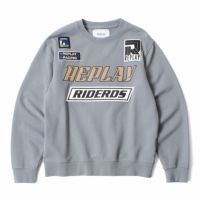 Replay｜ピーチハンド コットン フリース スウェット｜リードグレー