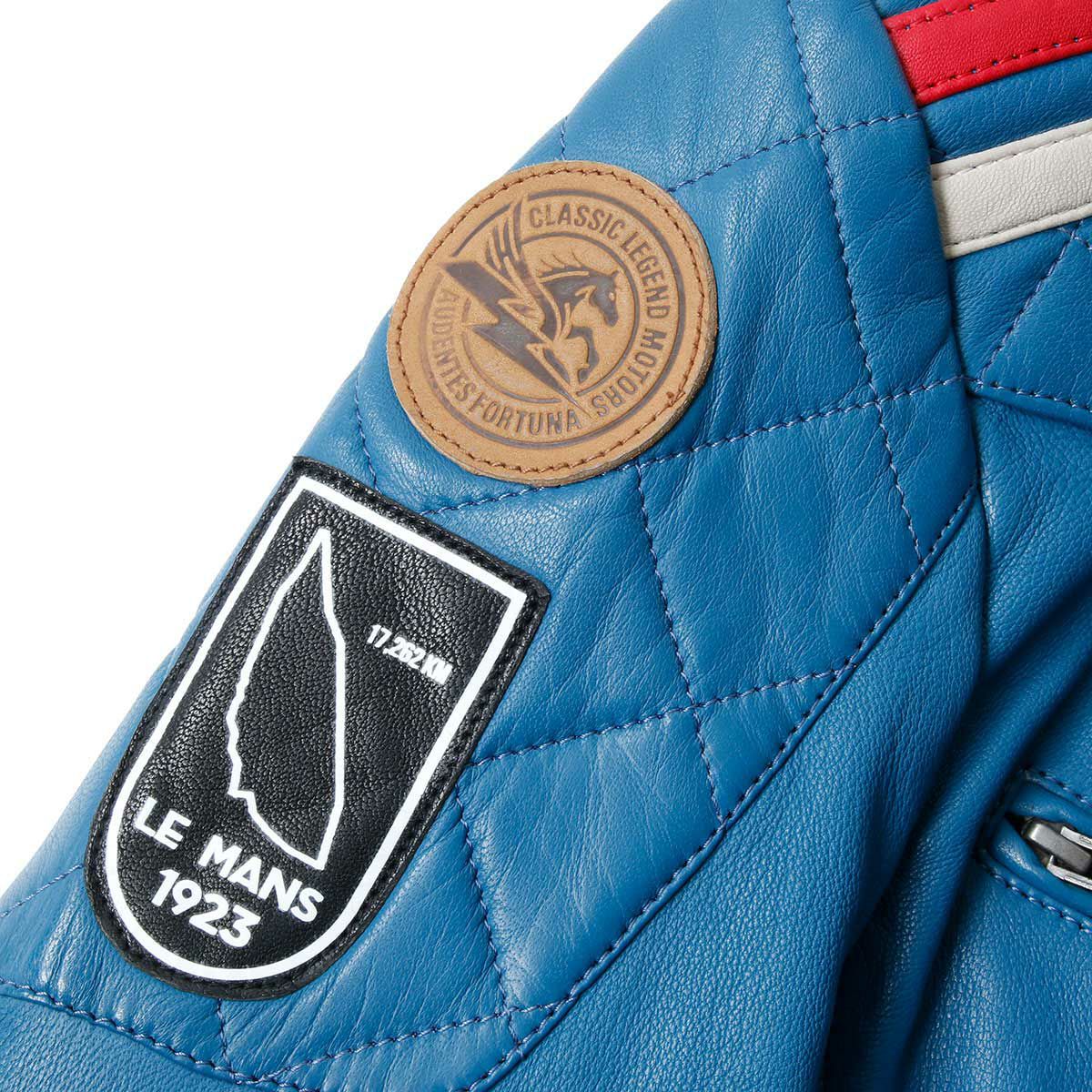 CLASSIC LEGEND MOTORS｜ル・マン 24時間レース 1923 Duff レザー ジャケット｜アウター｜オーシャンブルー