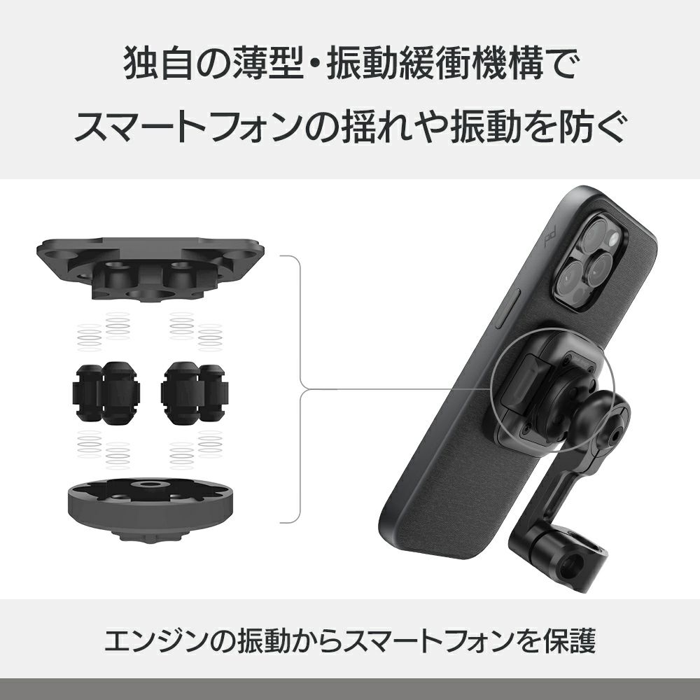 Peak Design｜モーターサイクル ミラー マウント｜その他雑貨｜ブラック