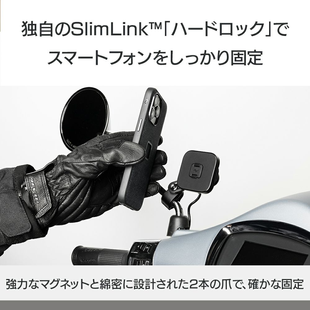 Peak Design｜ワイヤレス チャージング モーターサイクル ミラー マウント｜その他雑貨｜使用イメージ