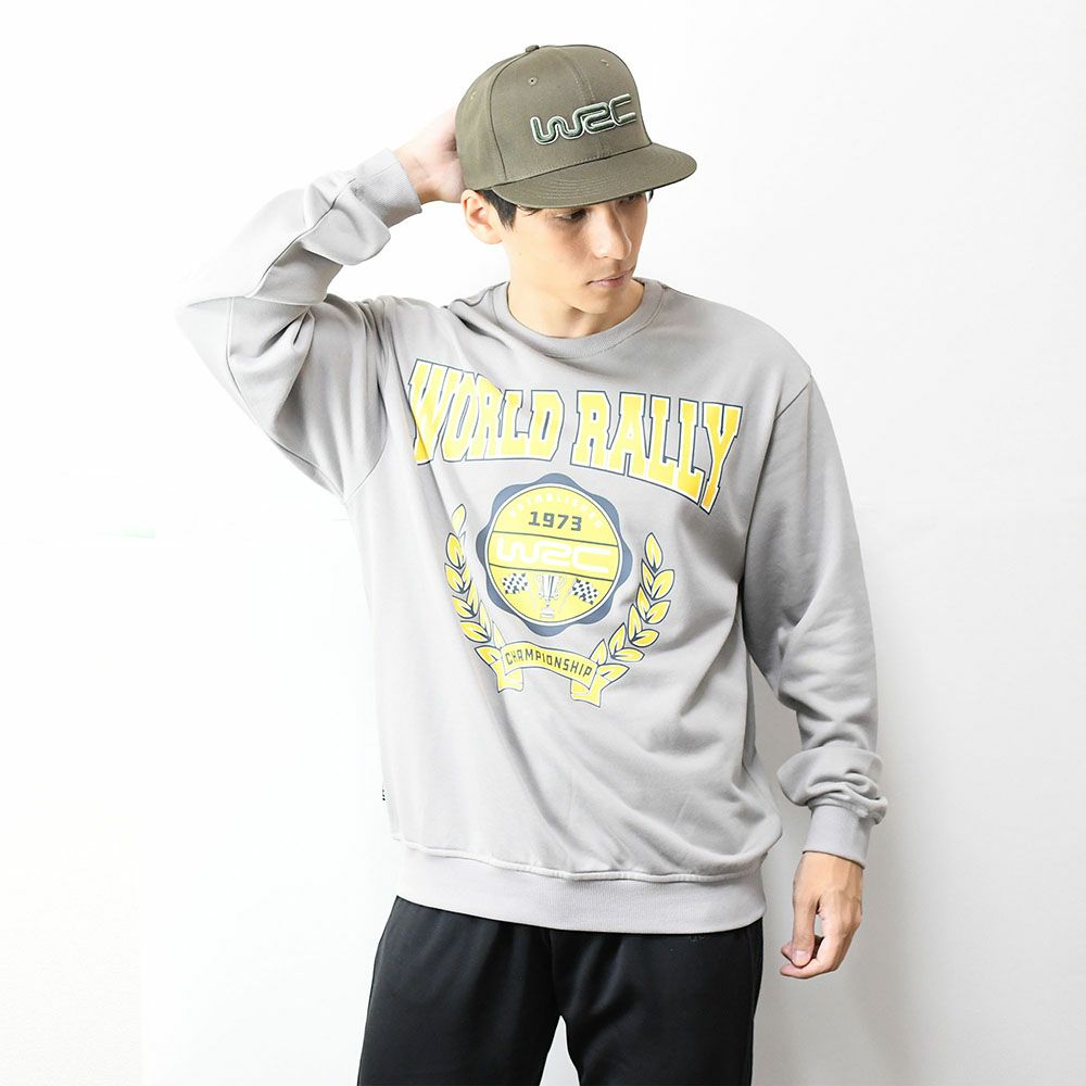 WRC｜WRCフラットキャップ｜帽子｜オリーブ｜モデル着用