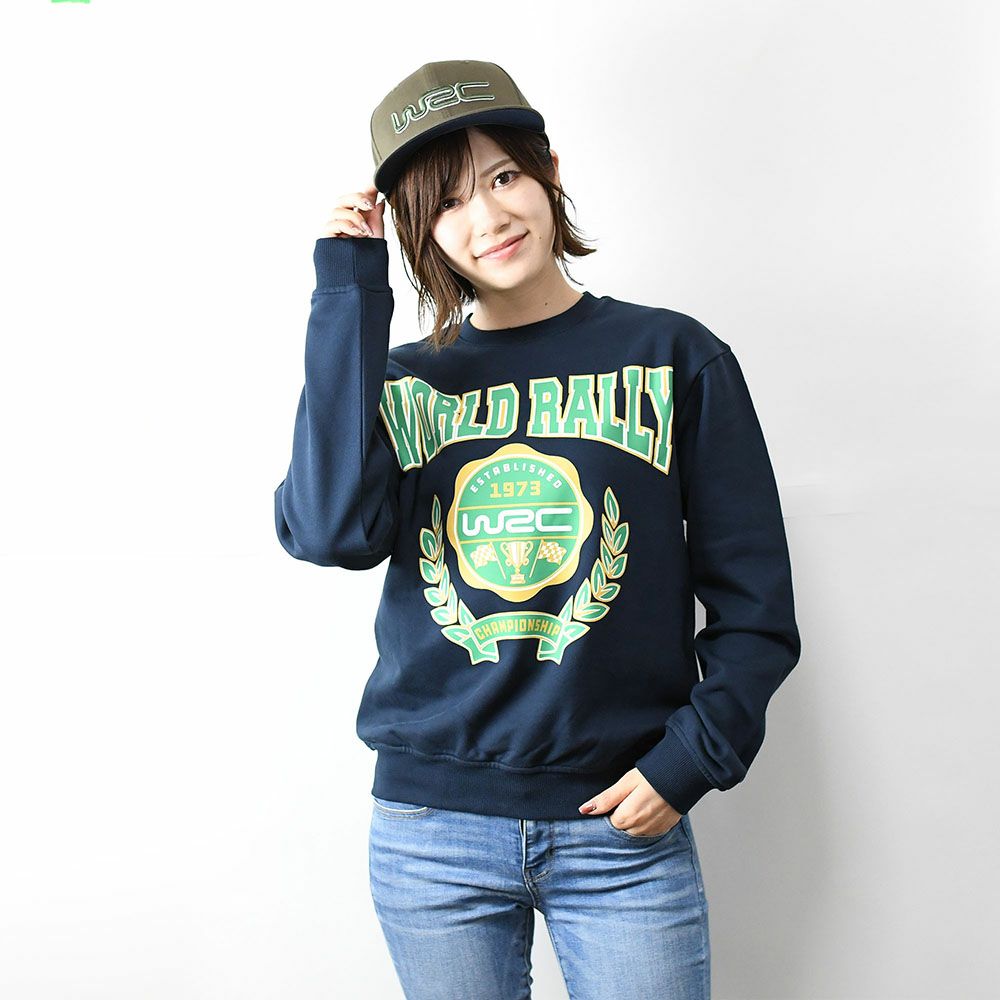 WRC｜WRCフラットキャップ｜帽子｜オリーブ｜モデル着用