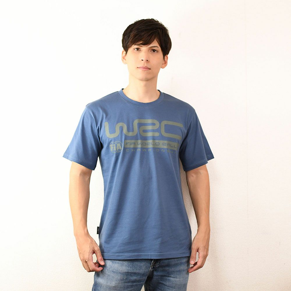 WRC｜WRCTシャツ クラシック｜ネイビー｜モデル着用