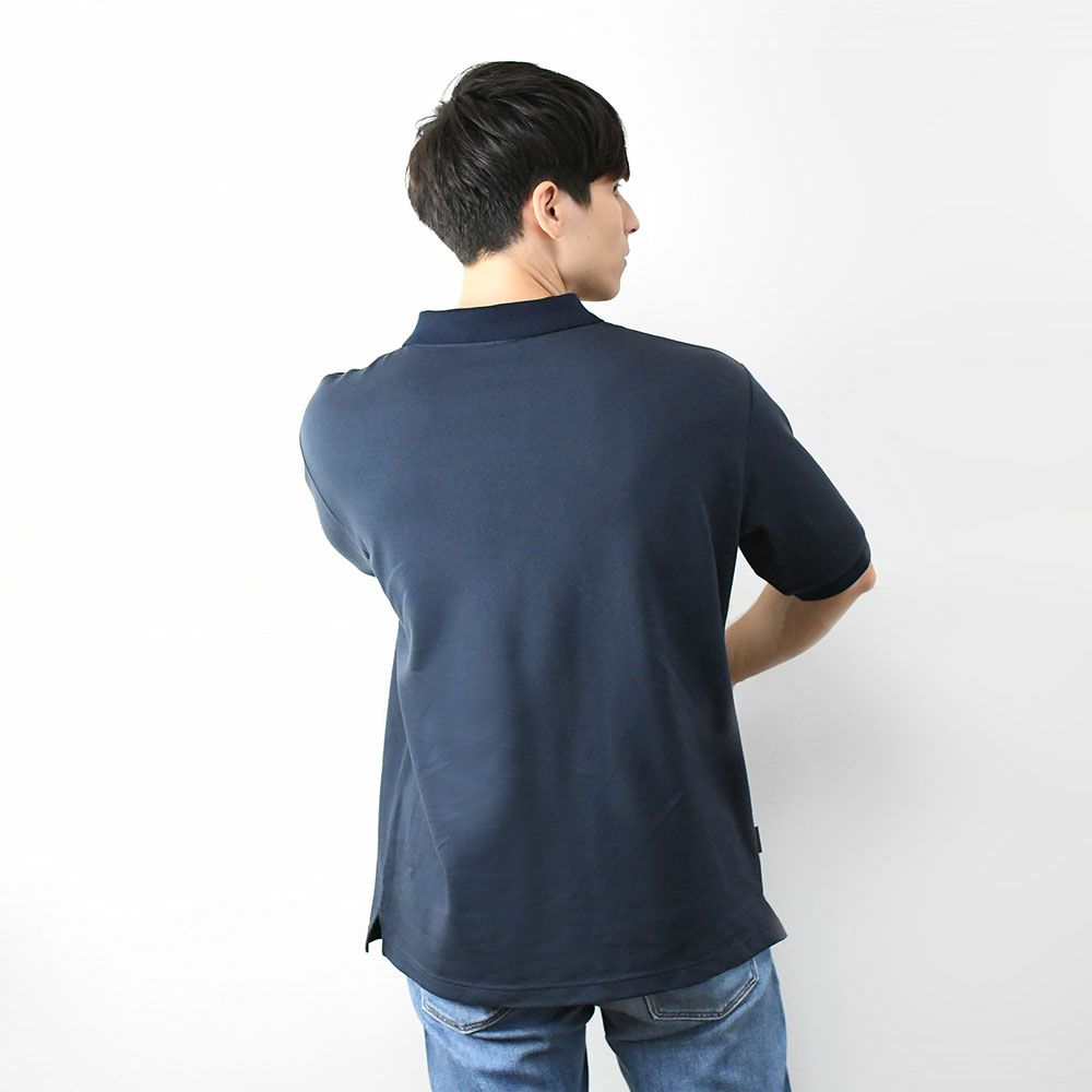 WRC｜WRCポロシャツ｜ネイビー｜モデル着用