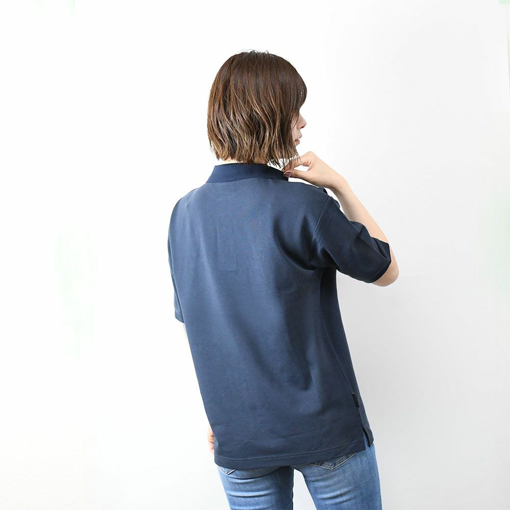 WRC｜WRCポロシャツ｜ネイビー｜モデル着用