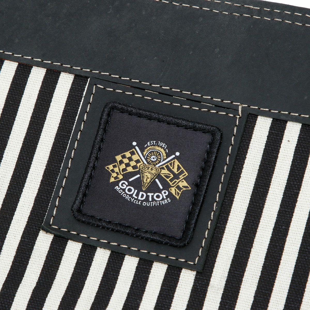 Goldtop｜キャンバスレザー メッセンジャーバッグ｜ショルダー｜グレー×ブラック