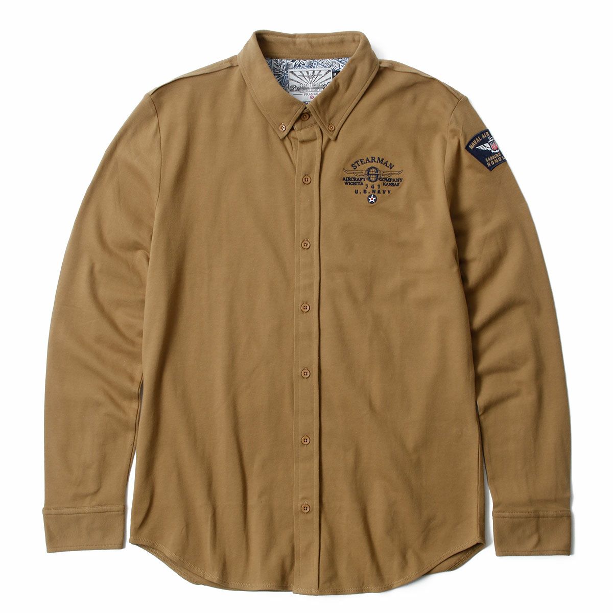 BARNSTORMER｜Stearman ”Barbers Point HONOLULU” ロングスリーブ シャツ｜
