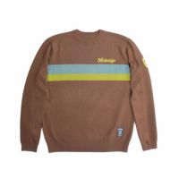 56design｜レトロボーダーセーター｜スウェット｜ブラウン