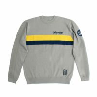 56design｜レトロボーダーセーター｜スウェット｜グレー