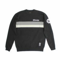56design｜レトロボーダーセーター｜スウェット｜ブラック