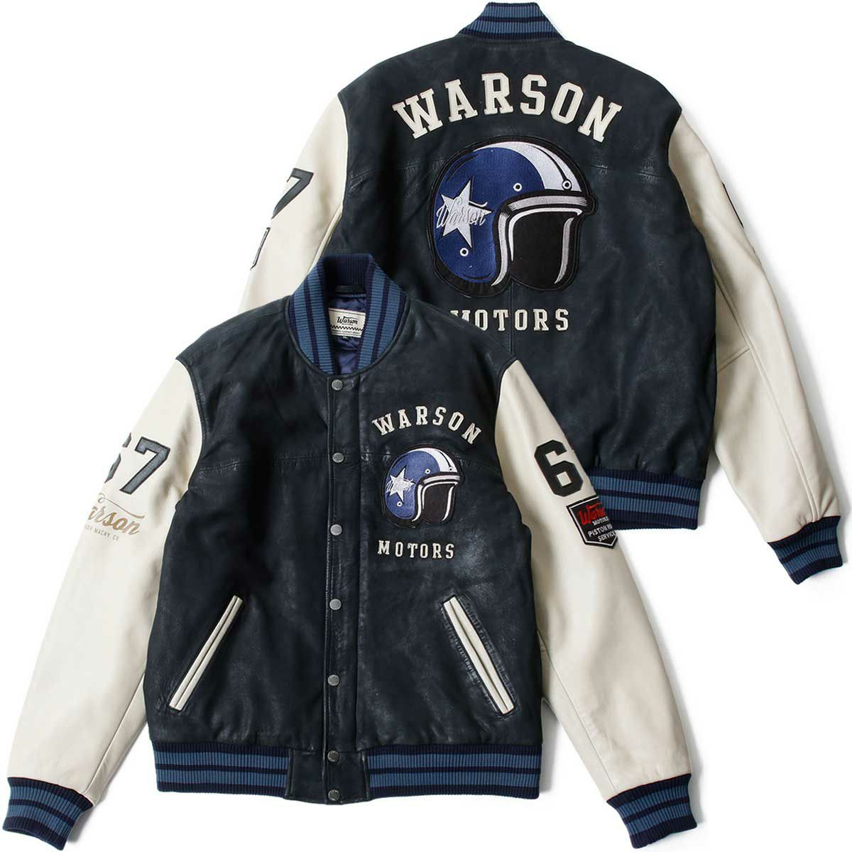 Warson Motors｜バーシティ レザージャケット｜アウター