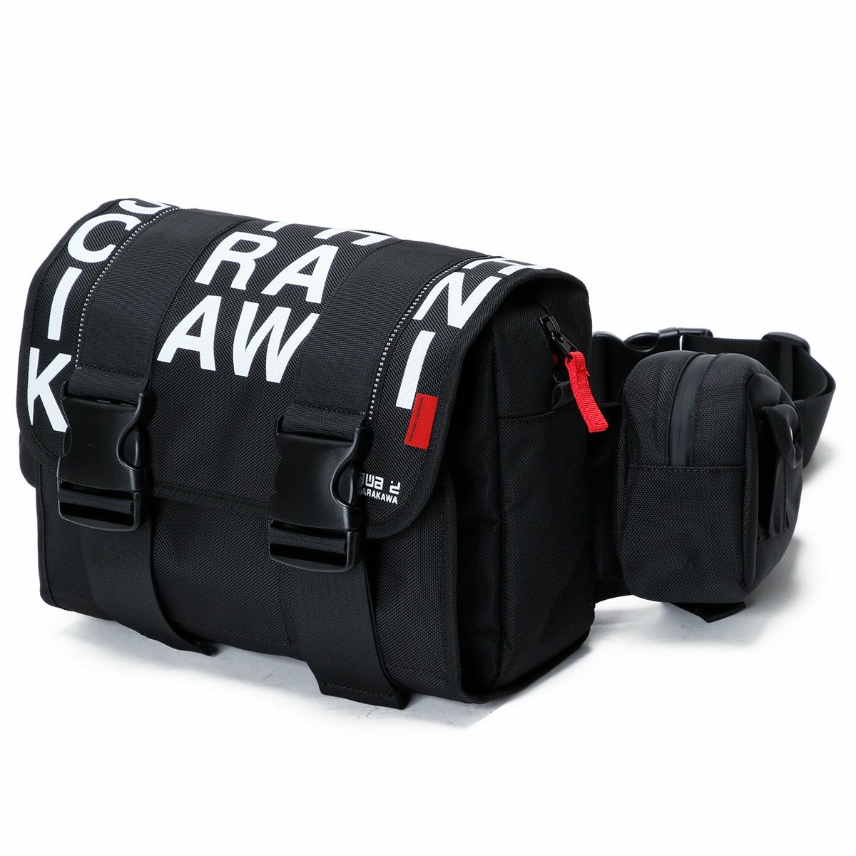 SHINICHIRO ARAKAWA｜ワンデイ ツーリング バッグ + P｜ウエストバッグ｜ブラック