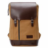 helstons｜バックパック｜ベージュ×ブラウン