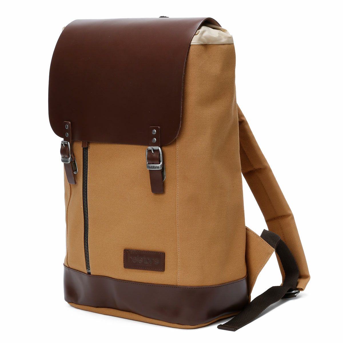 helstons｜バックパック｜ベージュ×ブラウン