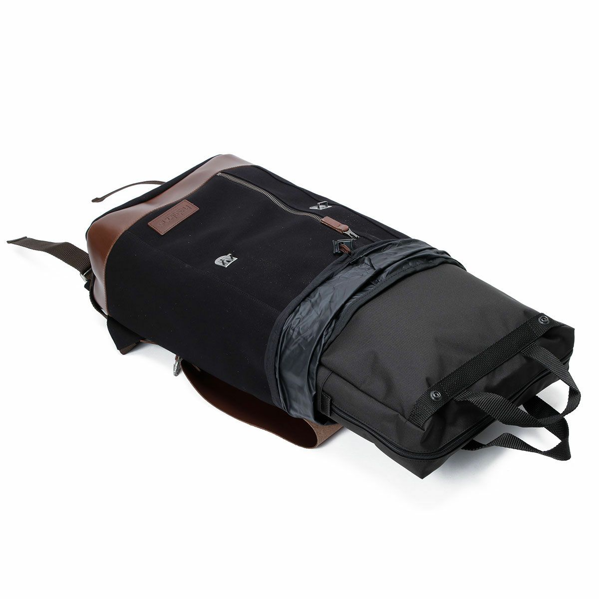 helstons｜バックパック｜ブラック×ブラウン