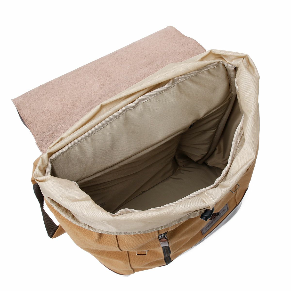 helstons｜バックパック｜ベージュ×ブラウン