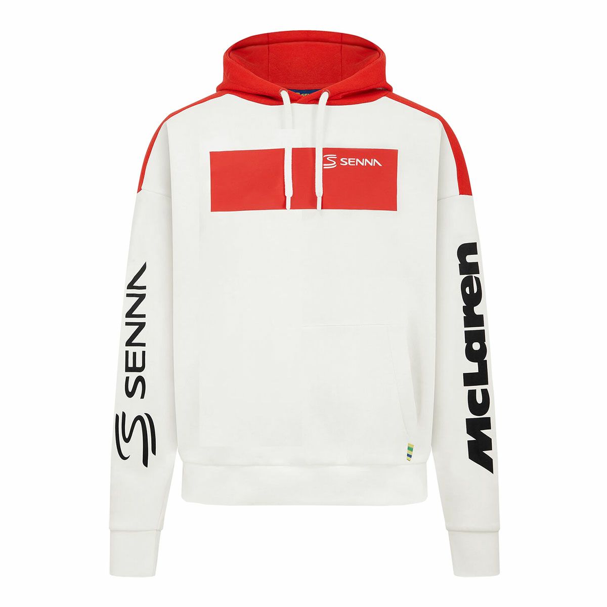 AyrtonSenna｜アイルトン・セナ x マクラーレン F1 チーム ブラジルGP フーディー｜ホワイト