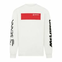 AyrtonSenna｜アイルトン・セナ x マクラーレン F1 チーム ブラジルGP 長袖 Tシャツ｜ロングスリーブ｜ホワイト