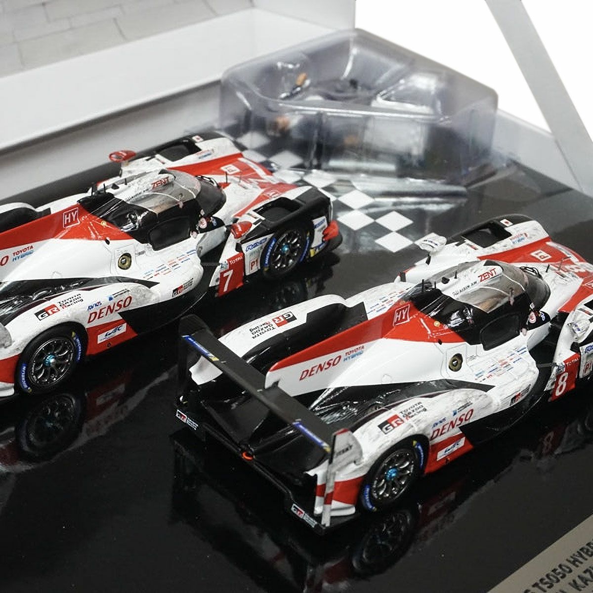 GR｜1/43 スパーク TY13143JWM GAZOO Racing特注 トヨタ TS050 ハイブリッド ルマン 24H 2018 #7 / #8 ウェザリング｜模型