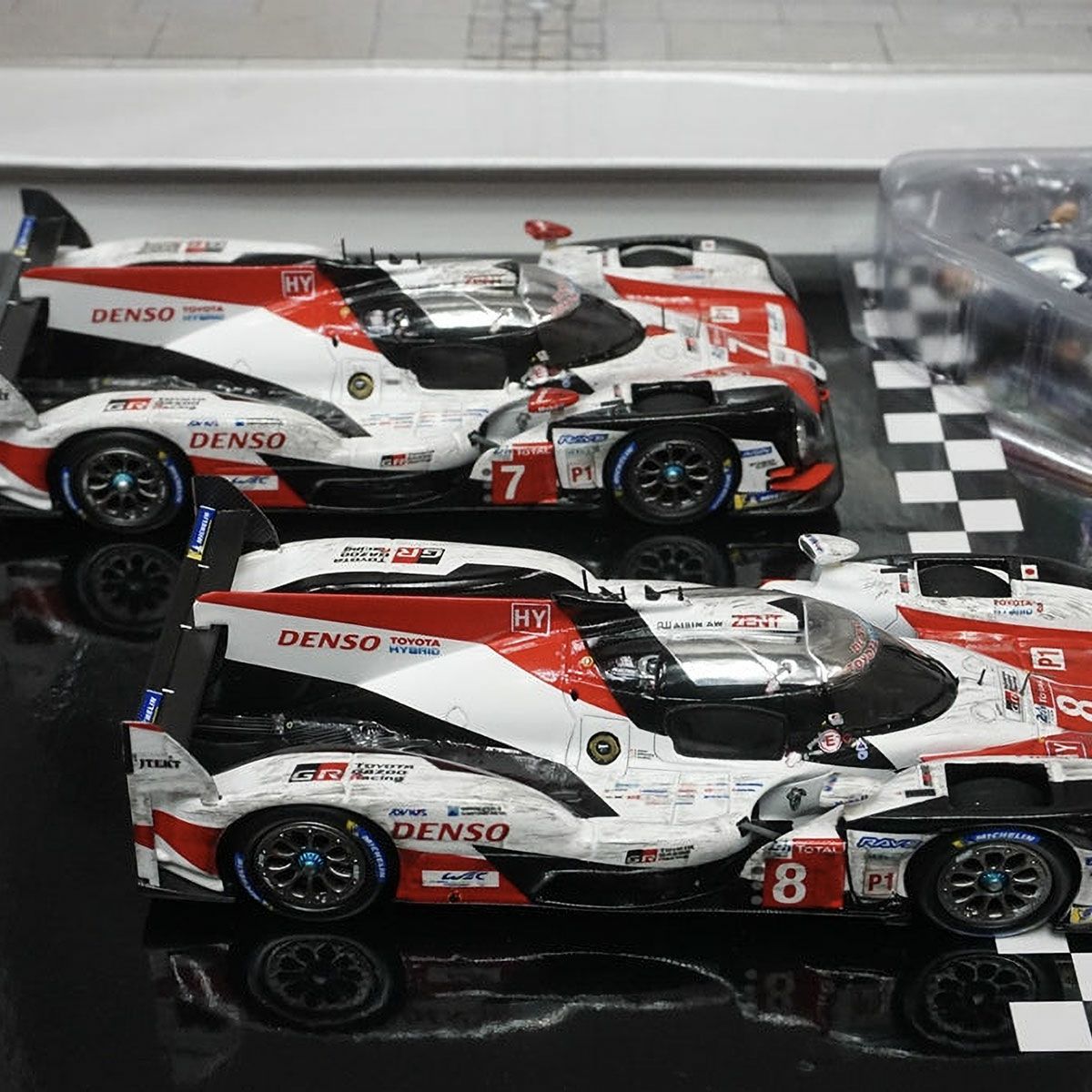 GR｜1/43 スパーク TY13143JWM GAZOO Racing特注 トヨタ TS050 ハイブリッド ルマン 24H 2018 #7 / #8 ウェザリング｜模型