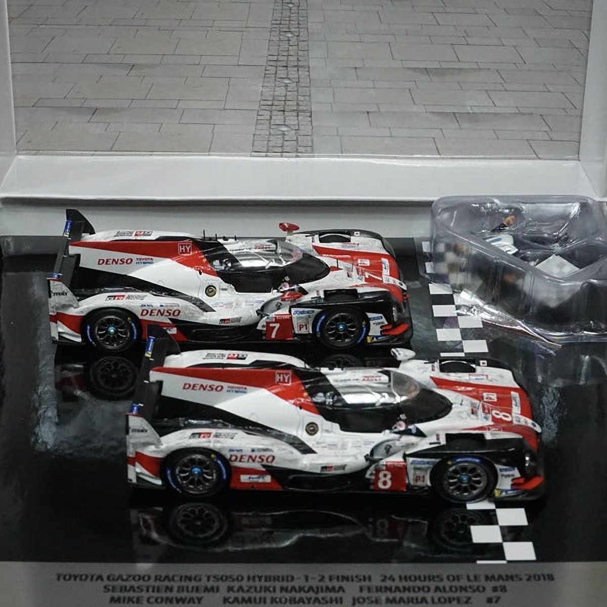 GR｜1/43 スパーク TY13143JWM GAZOO Racing特注 トヨタ TS050 ハイブリッド ルマン 24H 2018 #7 / #8 ウェザリング｜模型