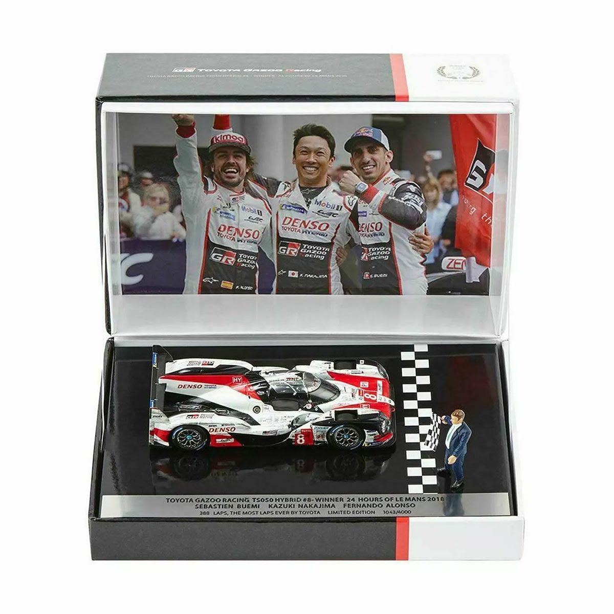 GR｜1/43 スパーク TY13143WM GAZOO Racing特注 トヨタ TS050 ハイブリッド 24H LM 優勝 2018 #8 ウェザリング仕様｜模型