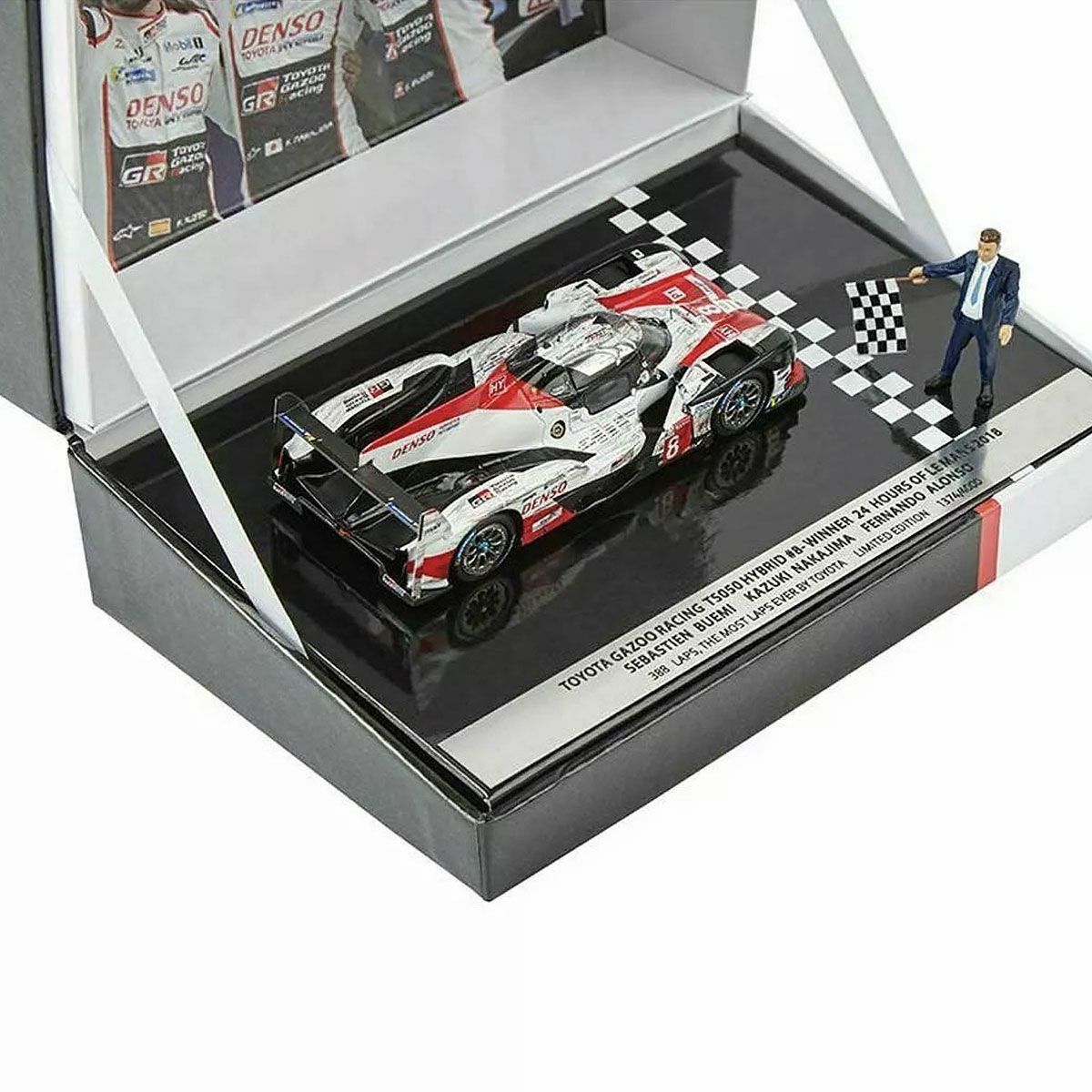 GR｜1/43 スパーク TY13143WM GAZOO Racing特注 トヨタ TS050 ハイブリッド 24H LM 優勝 2018 #8 ウェザリング仕様｜模型