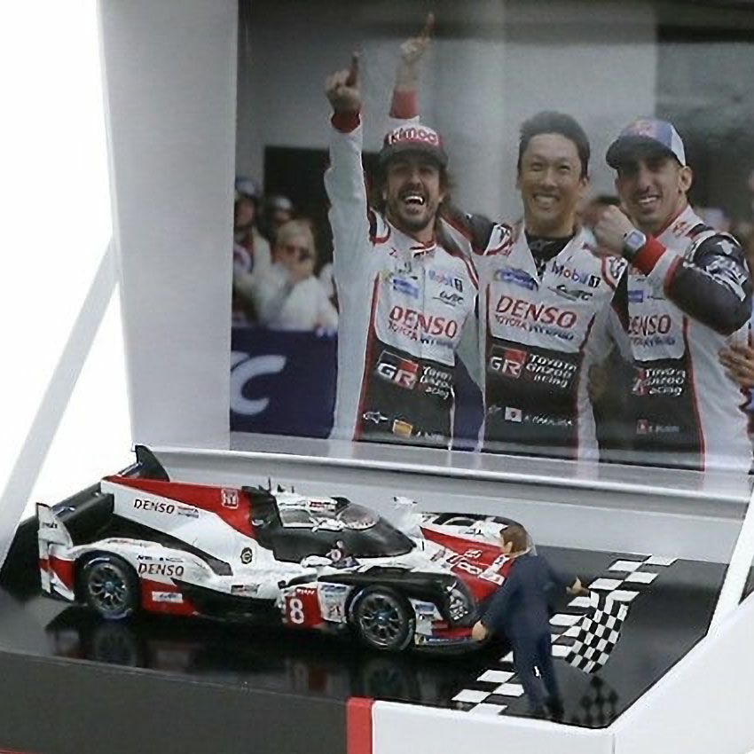 GR｜1/43 スパーク TY13143WM GAZOO Racing特注 トヨタ TS050 ハイブリッド 24H LM 優勝 2018 #8 ウェザリング仕様｜模型