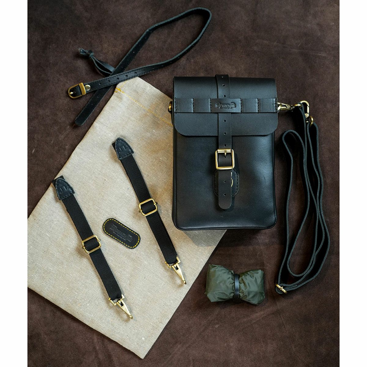 Trip Machine｜モト スリング バッグ｜サイドバッグ｜ブラック｜使用イメージ