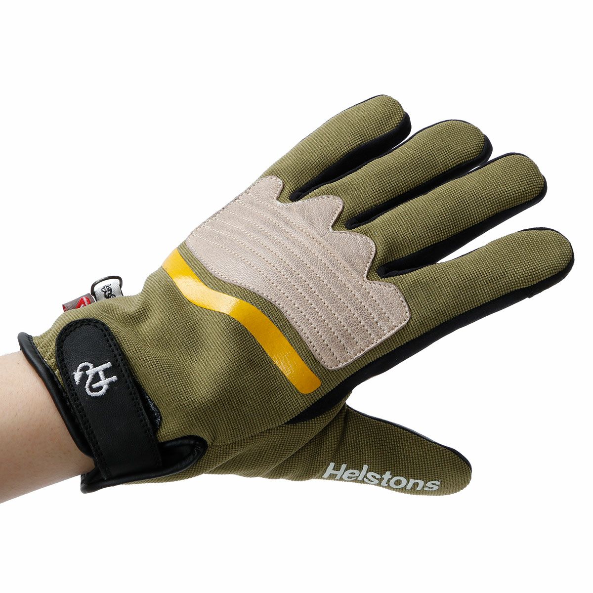 helstons｜ジャズ ウィンター グローブ｜ウィンター｜カーキ×ベージュ