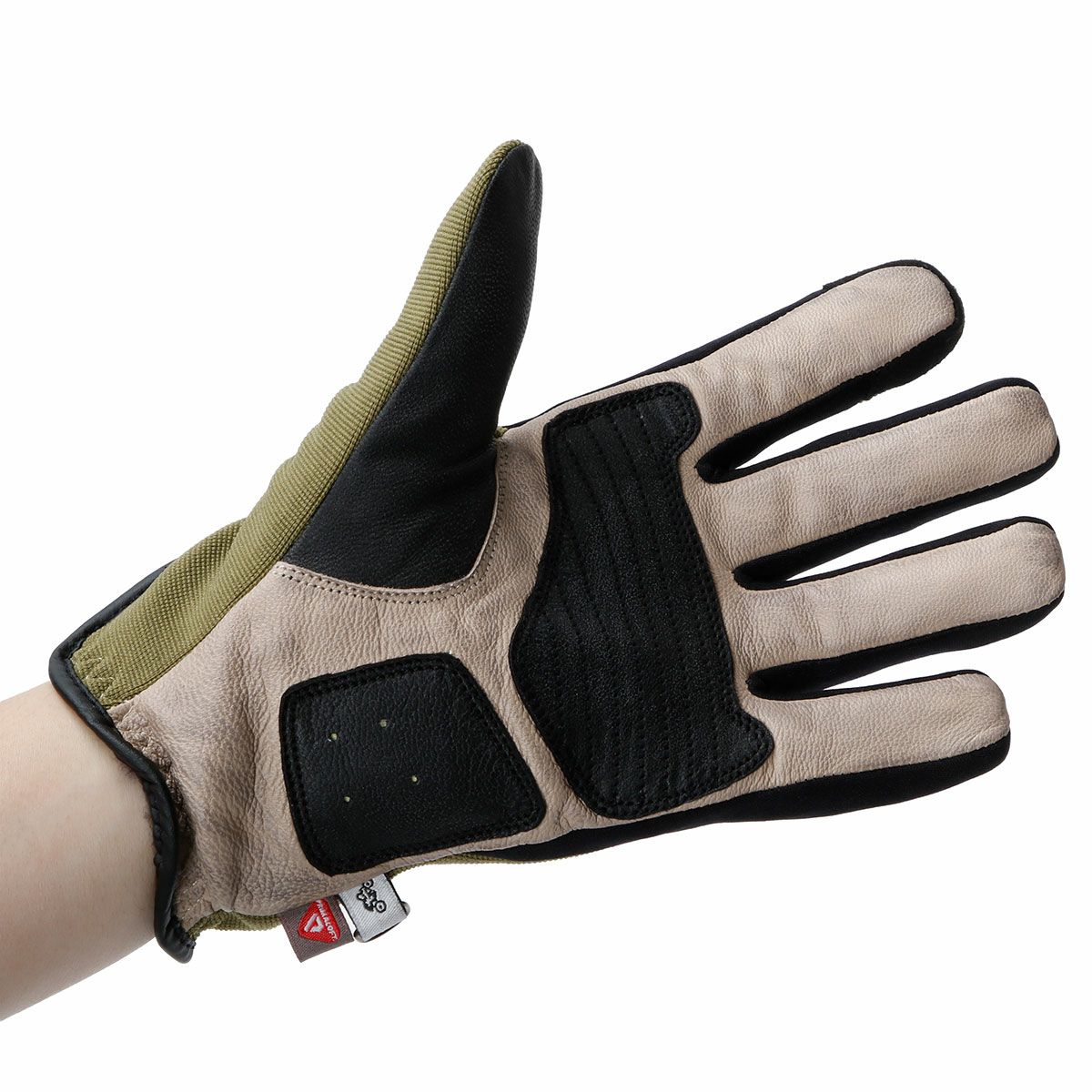 helstons｜ジャズ ウィンター グローブ｜ウィンター｜カーキ×ベージュ